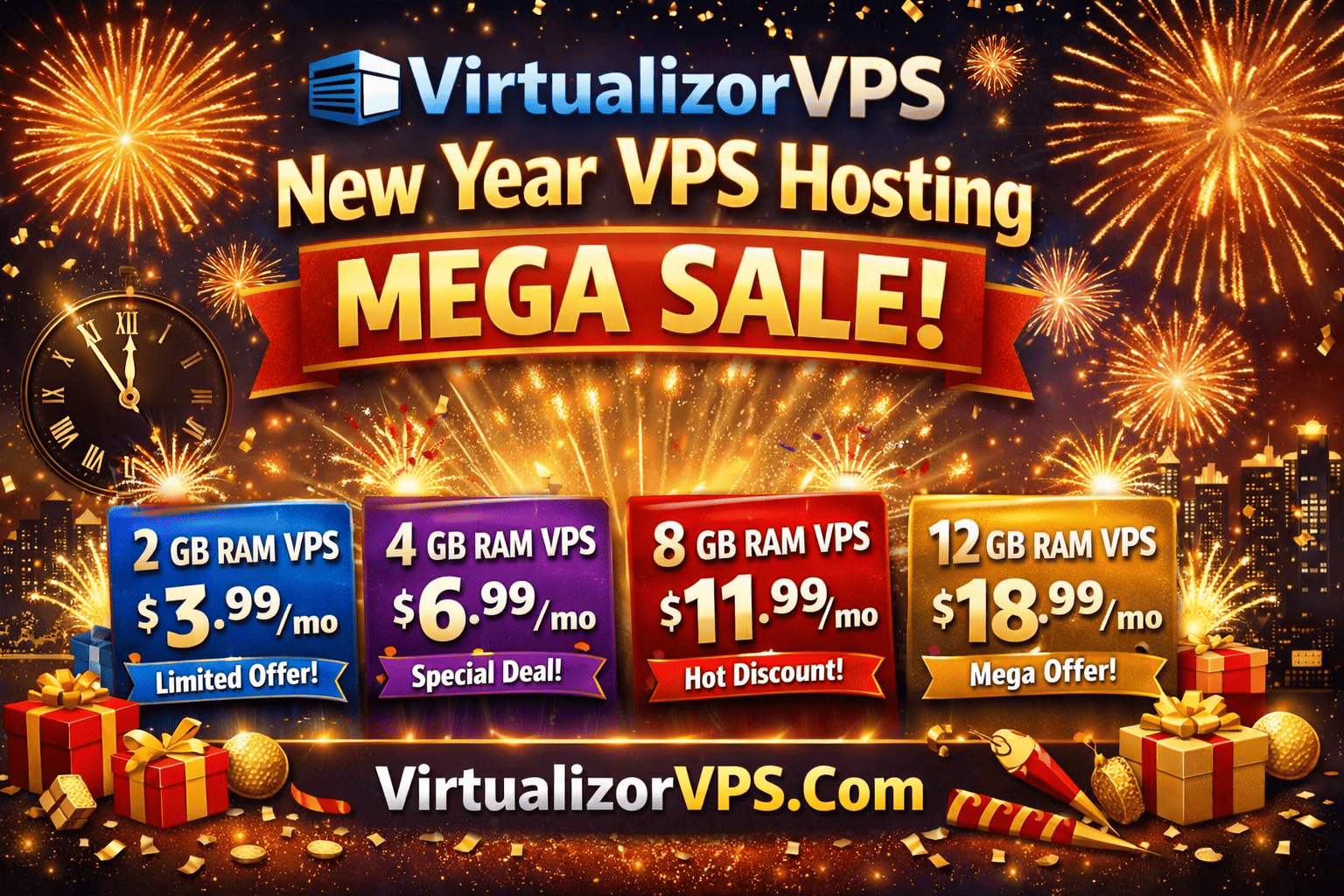 VirtualizorVPS New Year VPS Hosting Sale - VirtualizorVPS.Com VirtualizorVPS New Year VPS Hosting Sale - VirtualizorVPS.Com