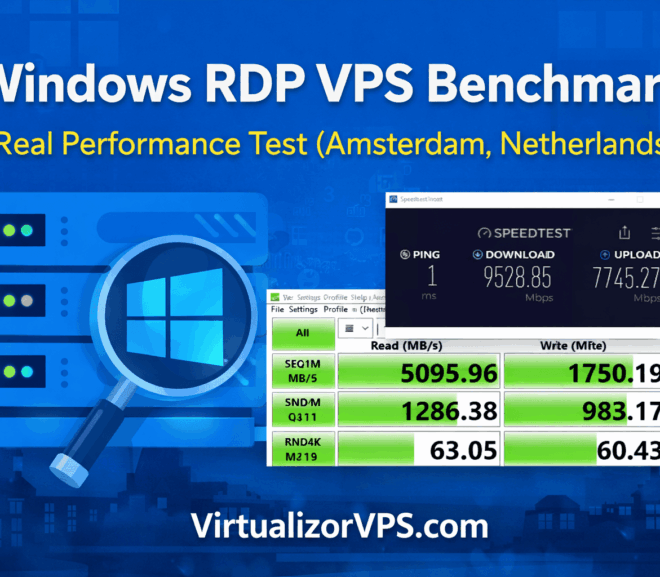 Windows RDP VPS Benchmark – Real Performance Test (Amsterdam, Netherlands) – VirtualizorVPS.com